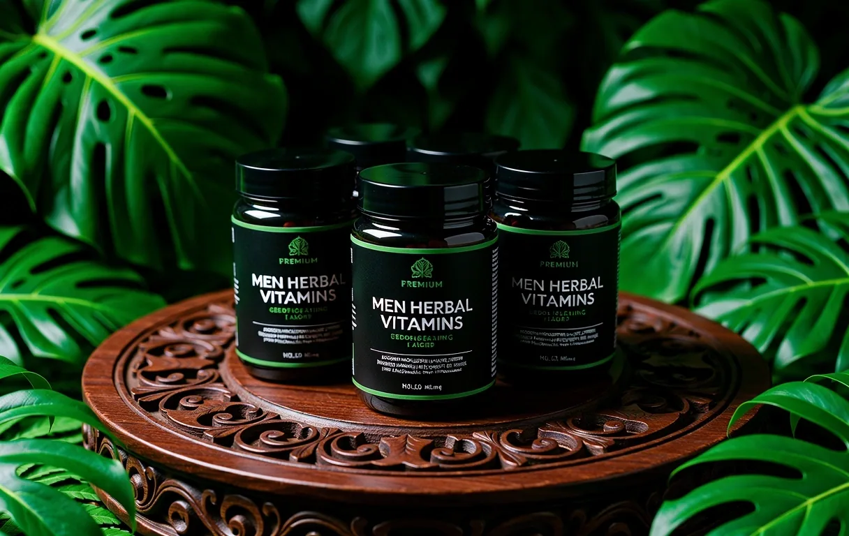 Apothecary jars and botanicals