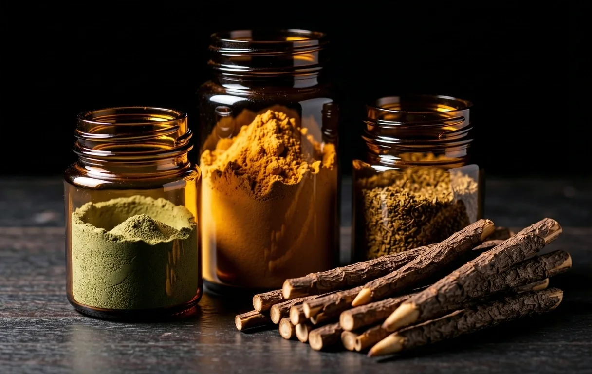 Premium herbal extracts and apothecary jars